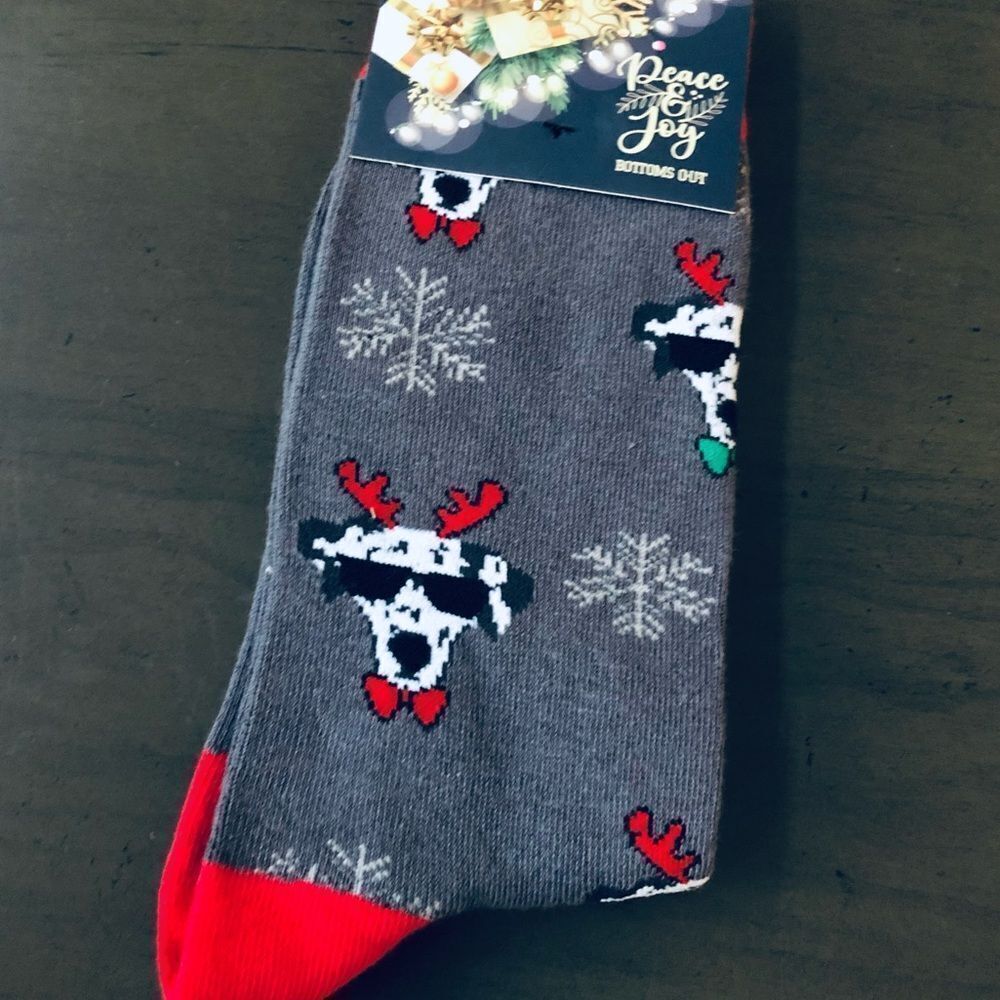 Christmas Dogs in Sunglasses Holiday Adult Fun Socks
